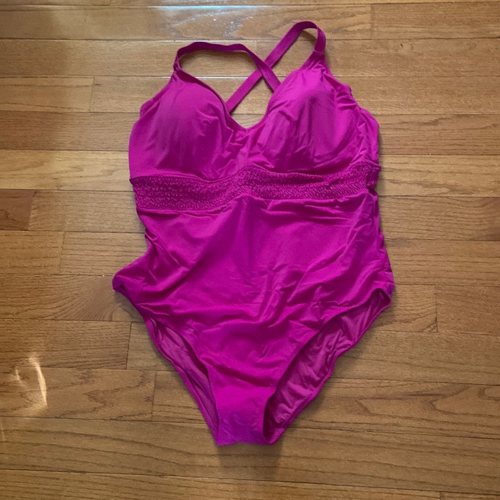 Hot Pink One Piece Swimsuit